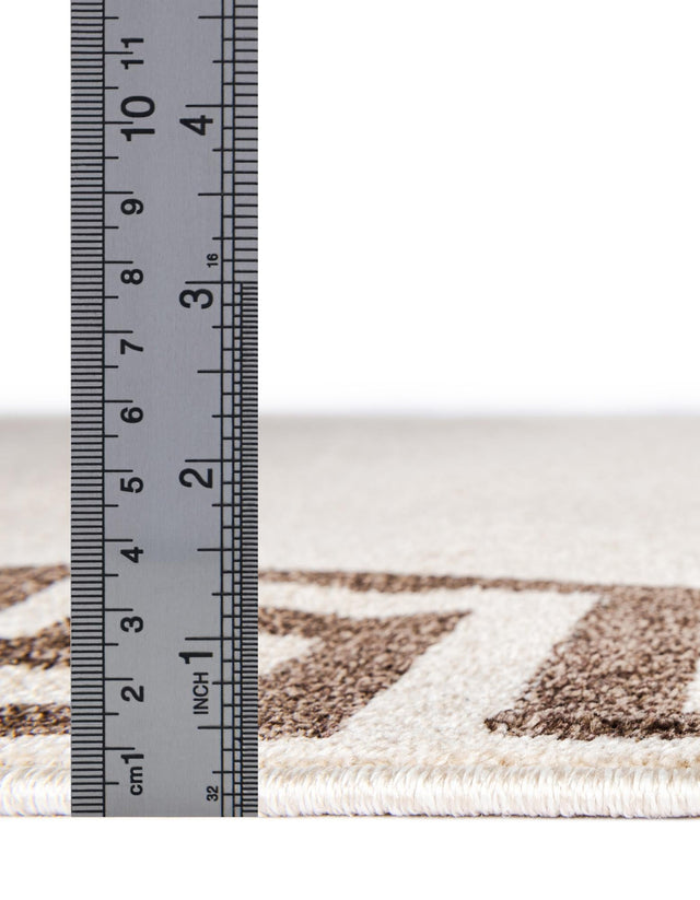 Beige and Brown 2' x 3' 1 Athens Rectangle Area Rug 100% Polypropylene With Cotton Backing Easy Clean Indoor Living Dining Room Bedroom Office Carpet for Sale at Rug Engine