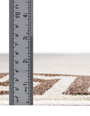 Beige and Brown 5' 3 x 8' Athens Rectangle Area Rug 100% Polypropylene With Cotton Backing Easy Clean Indoor Living Dining Room Bedroom Office Carpet for Sale at Rug Engine