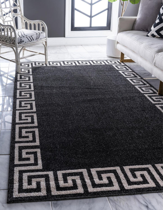 Charcoal 2' x 3' 1 Athens Rectangle Area Rug 100% Polypropylene With Cotton Backing Easy Clean Indoor Living Dining Room Bedroom Office Carpet for Sale at Rug Engine