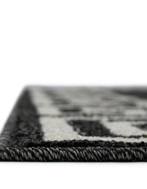 Charcoal 7' 1 x 10' Athens Rectangle Area Rug 100% Polypropylene With Cotton Backing Easy Clean Indoor Living Dining Room Bedroom Office Carpet for Sale at Rug Engine