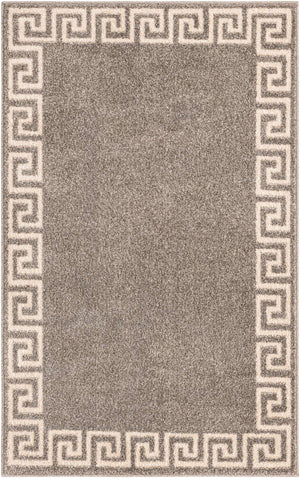 Gray 3' 1 x 5' 3 Athens Rectangle Area Rug 100% Polypropylene With Cotton Backing Easy Clean Indoor Living Dining Room Bedroom Office Carpet for Sale at Rug Engine