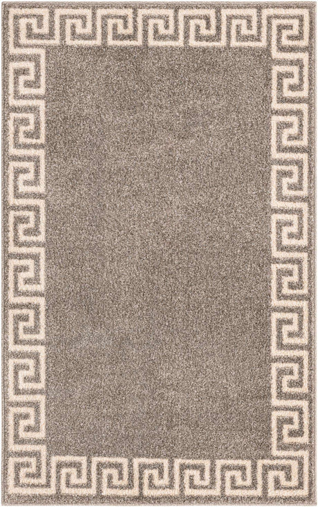 Gray 3' 1 x 5' 3 Athens Rectangle Area Rug 100% Polypropylene With Cotton Backing Easy Clean Indoor Living Dining Room Bedroom Office Carpet for Sale at Rug Engine