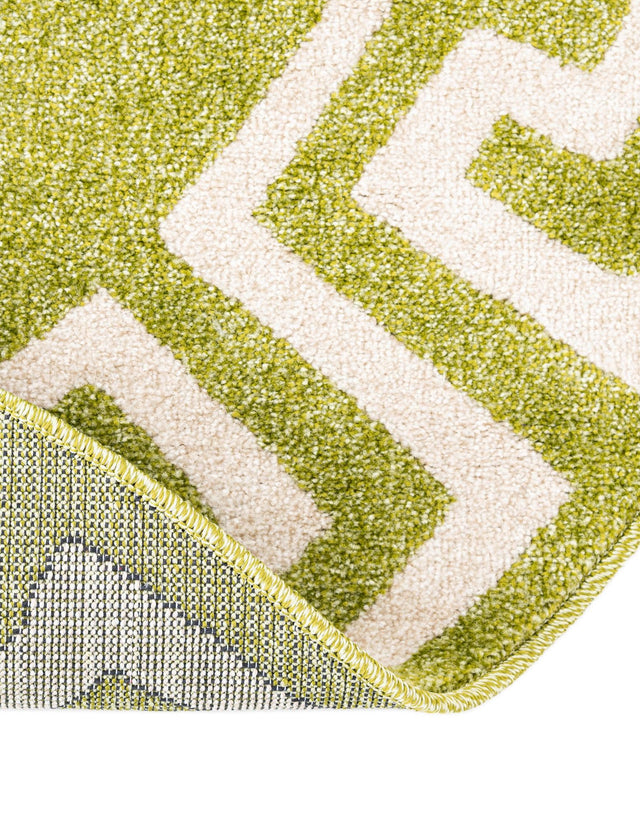 Light Green 7' 10 x 7' 10 Athens Round Area Rug 100% Polypropylene With Cotton Backing Easy Clean Indoor Living Dining Room Bedroom Office Carpet for Sale at Rug Engine