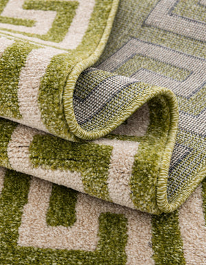 Light Green 7' 10 x 7' 10 Athens Round Area Rug 100% Polypropylene With Cotton Backing Easy Clean Indoor Living Dining Room Bedroom Office Carpet for Sale at Rug Engine