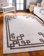 Beige and Brown 9' x 12' 2 Athens Rectangle Rug