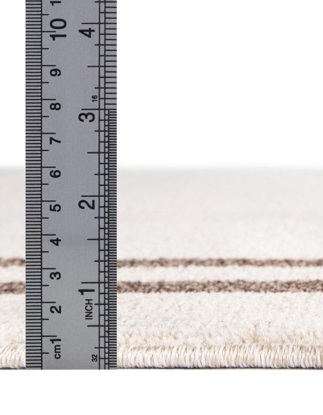 Beige and Brown 3' 3 x 5' 3 Athens Rectangle Rug
