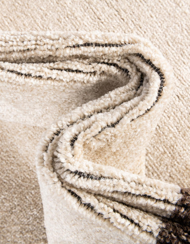 Beige and Brown 3' 3 x 5' 3 Athens Rectangle Rug