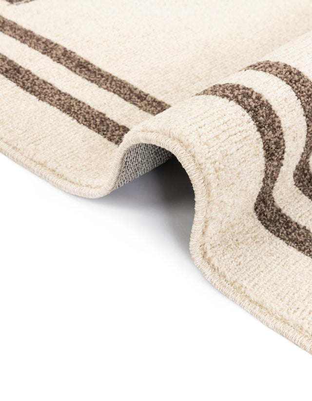 Beige and Brown 7' 1 x 10' Athens Rectangle Area Rug 100% Polypropylene With Cotton Backing Easy Clean Indoor Living Dining Room Bedroom Office Carpet for Sale at Rug Engine