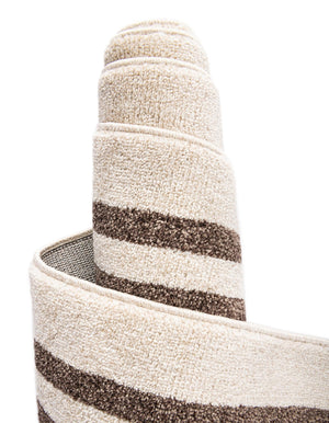 Beige and Brown 7' 1 x 10' Athens Rectangle Area Rug 100% Polypropylene With Cotton Backing Easy Clean Indoor Living Dining Room Bedroom Office Carpet for Sale at Rug Engine