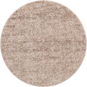 Bone Beige 3' 1 x 3' 1 Del Mar Round Area Rug 100% Polypropylene Easy Clean Stain Resistant Vivid Modern Carpet Mat for Home Decor Interior Designing for Sale at Rug Engine