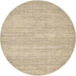 Bone Beige 7' 10 x 7' 10 Del Mar Round Area Rug 100% Polypropylene Easy Clean Stain Resistant Vivid Modern Carpet Mat for Home Decor Interior Designing for Sale at Rug Engine