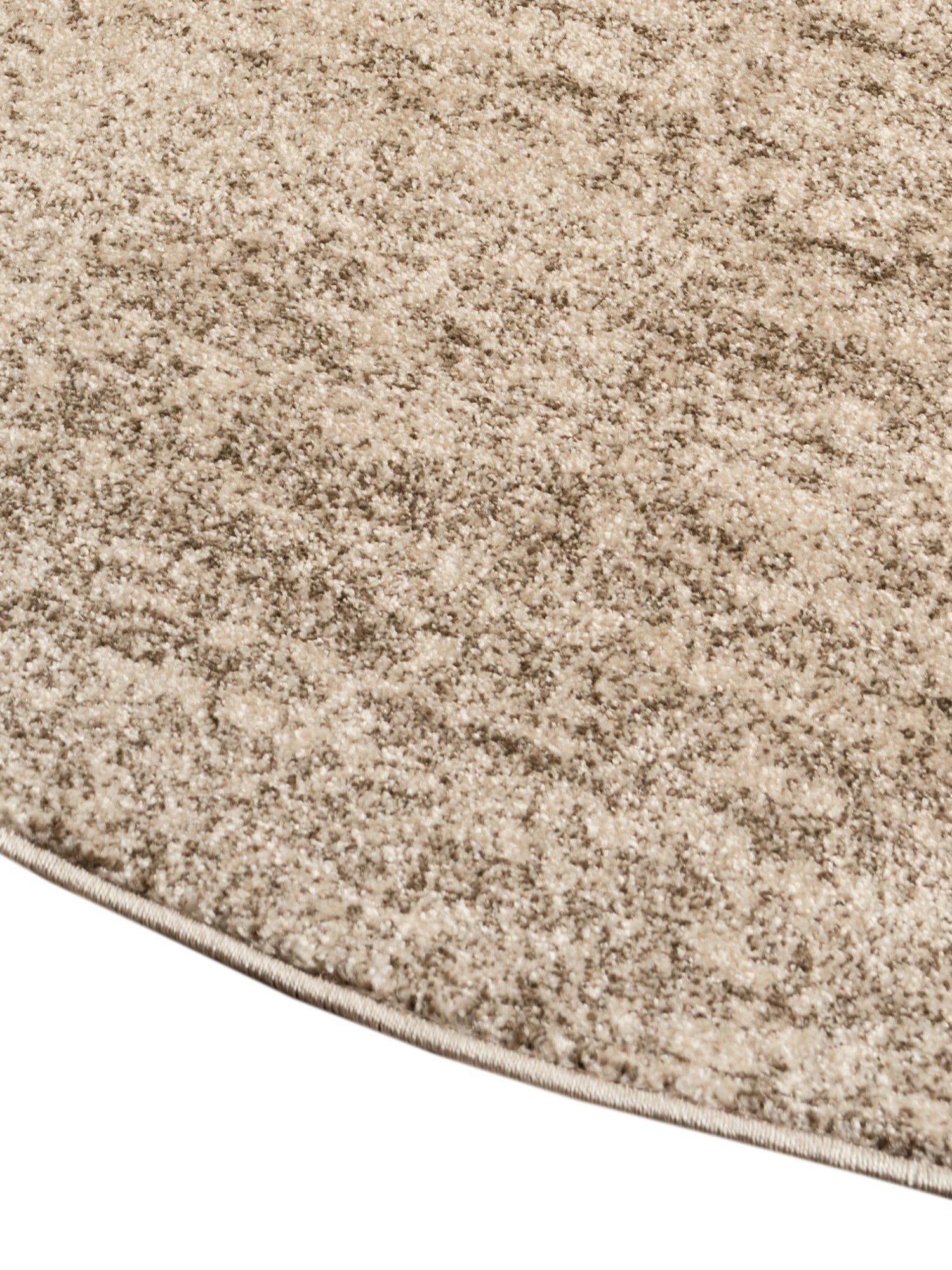 Bone Beige 7' 10 x 7' 10 Del Mar Round Area Rug 100% Polypropylene Easy Clean Stain Resistant Vivid Modern Carpet Mat for Home Decor Interior Designing for Sale at Rug Engine