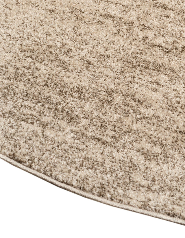 Bone Beige 3' 1 x 3' 1 Del Mar Round Area Rug 100% Polypropylene Easy Clean Stain Resistant Vivid Modern Carpet Mat for Home Decor Interior Designing for Sale at Rug Engine