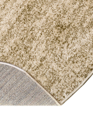 Bone Beige 4' 1 x 4' 1 Del Mar Round Area Rug 100% Polypropylene Easy Clean Stain Resistant Vivid Modern Carpet Mat for Home Decor Interior Designing for Sale at Rug Engine