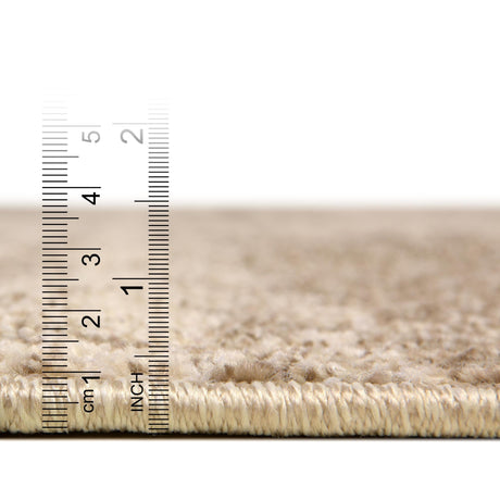 Bone Beige 7' 1 x 10' Del Mar Rectangle Area Rug 100% Polypropylene Easy Clean Stain Resistant Vivid Modern Carpet Mat for Home Decor Interior Designing for Sale at Rug Engine