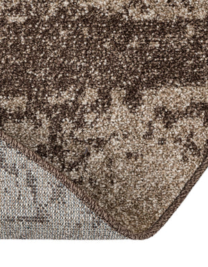 Brown 4' 1 x 4' 1 Del Mar Round Area Rug 100% Polypropylene Easy Clean Stain Resistant Vivid Modern Carpet Mat for Home Decor Interior Designing for Sale at Rug Engine