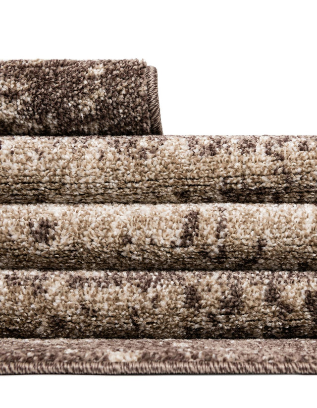 Brown 6' 1 x 9' Del Mar Rectangle Area Rug 100% Polypropylene Easy Clean Stain Resistant Vivid Modern Carpet Mat for Home Decor Interior Designing for Sale at Rug Engine