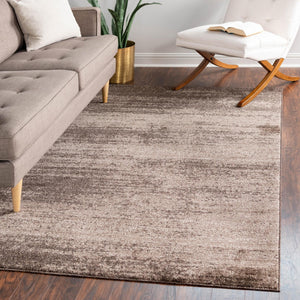 Brown 6' 1 x 9' Del Mar Rectangle Area Rug 100% Polypropylene Easy Clean Stain Resistant Vivid Modern Carpet Mat for Home Decor Interior Designing for Sale at Rug Engine