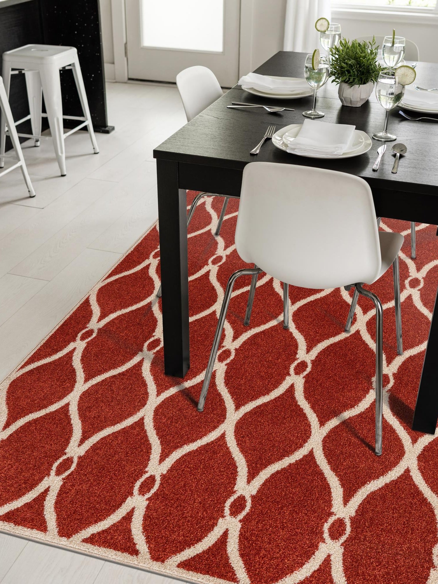 Terracotta 5' 1 x 8' Trellis Rectangle Area Rug