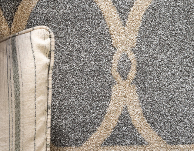 Light Gray 3' 3 x 5' 3 Trellis Rectangle Area Rug