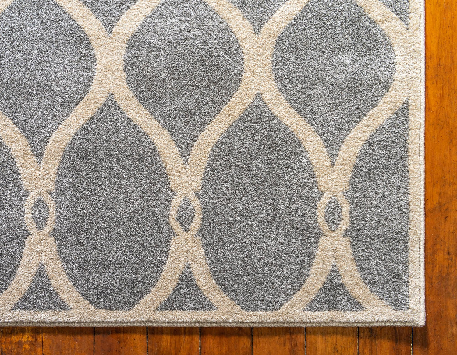 Light Gray 3' 3 x 5' 3 Trellis Rectangle Area Rug