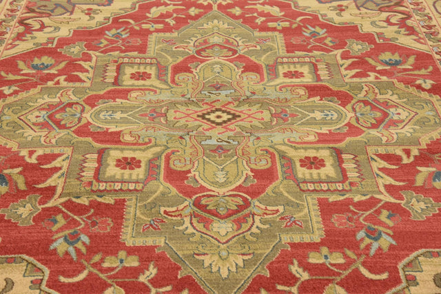 Red 8' x 11' Sahand Rectangle Area Rug Affordable Easy Clean Traditional Design Durable Carpet for Home Interior Design Living Room Dining Office for Sale at Rug Engine