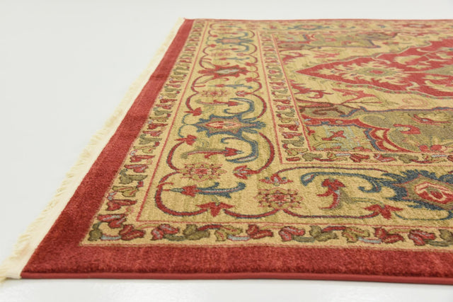 Red 8' x 11' Sahand Rectangle Area Rug Affordable Easy Clean Traditional Design Durable Carpet for Home Interior Design Living Room Dining Office for Sale at Rug Engine