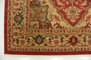 Red 8' x 11' Sahand Rectangle Area Rug Affordable Easy Clean Traditional Design Durable Carpet for Home Interior Design Living Room Dining Office for Sale at Rug Engine