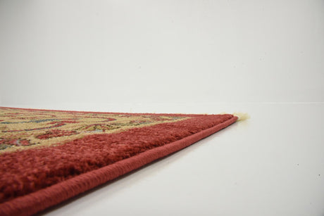 Red 8' x 11' Sahand Rectangle Area Rug Affordable Easy Clean Traditional Design Durable Carpet for Home Interior Design Living Room Dining Office for Sale at Rug Engine