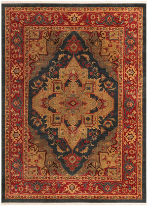 Navy Blue 8' x 11' Sahand Rectangle Area Rug Affordable Easy Clean Traditional Design Durable Carpet for Home Interior Design Living Room Dining Office for Sale at Rug Engine