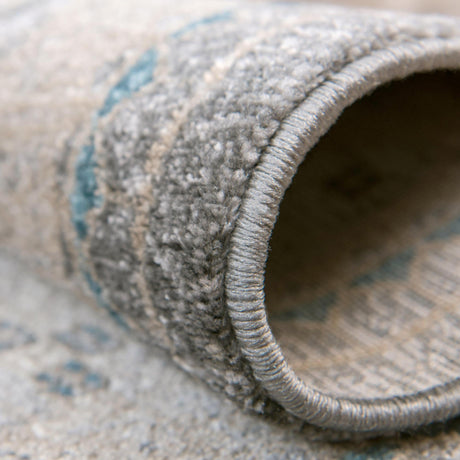 Gray 7' 3 x 7' 3 Salzburg Round Area Rug