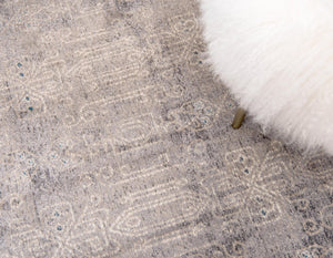 Gray 4' 1 x 6' 1 Salzburg Rectangle Area Rug Stain Resistant Easy Clean Traditional Classic Design Durable Carpet for Affordable Interior Home Decorating for Sale at Rug Engine