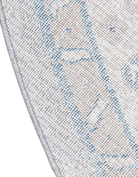 Gray 8' x 8' Salzburg Round Area Rug