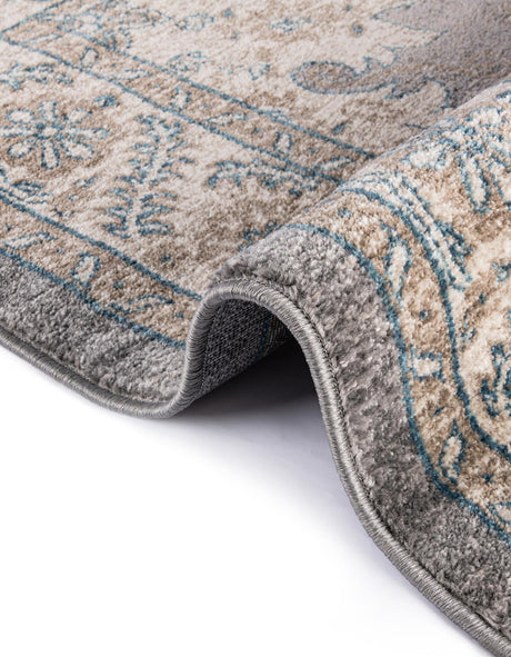 Gray 4' 1 x 4' 1 Salzburg Round Area Rug