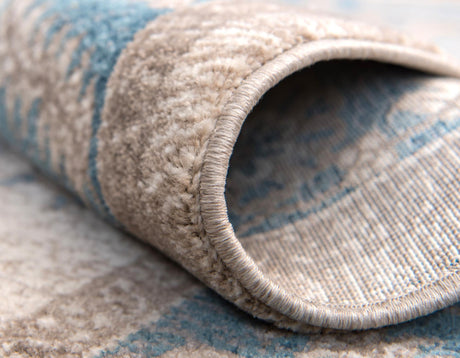 Cream 5' 1 x 5' 1 Salzburg Round Area Rug