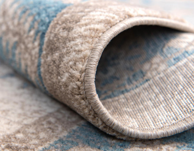 Cream 5' 1 x 5' 1 Salzburg Round Area Rug