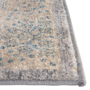 Gray 7' 1 x 10' Salzburg Rectangle Area Rug Stain Resistant Easy Clean Traditional Classic Design Durable Carpet for Affordable Interior Home Decorating for Sale at Rug Engine