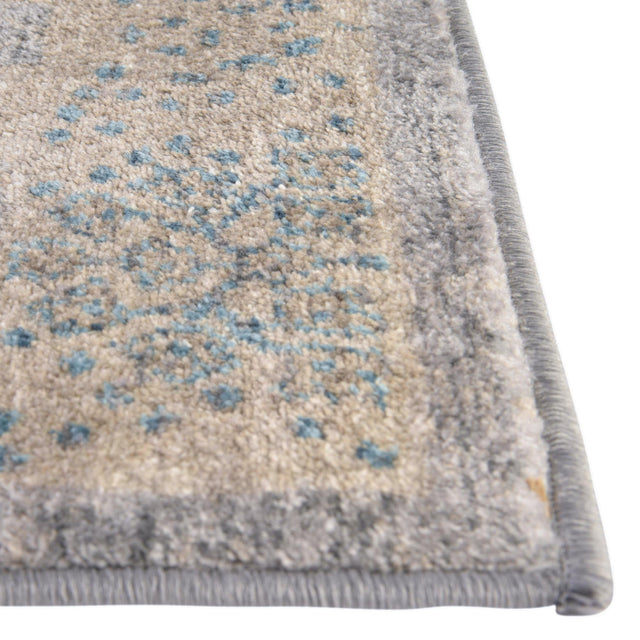 Gray 7' 1 x 10' Salzburg Rectangle Area Rug Stain Resistant Easy Clean Traditional Classic Design Durable Carpet for Affordable Interior Home Decorating for Sale at Rug Engine