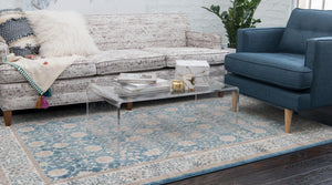 Light Blue 3' 3 x 5' 3 Salzburg Rectangle Area Rug