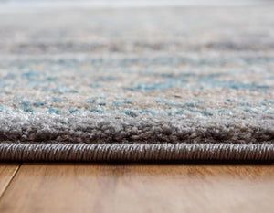 Gray 5' 1 x 8' Salzburg Rectangle Area Rug Stain Resistant Easy Clean Traditional Classic Design Durable Carpet for Affordable Interior Home Decorating for Sale at Rug Engine