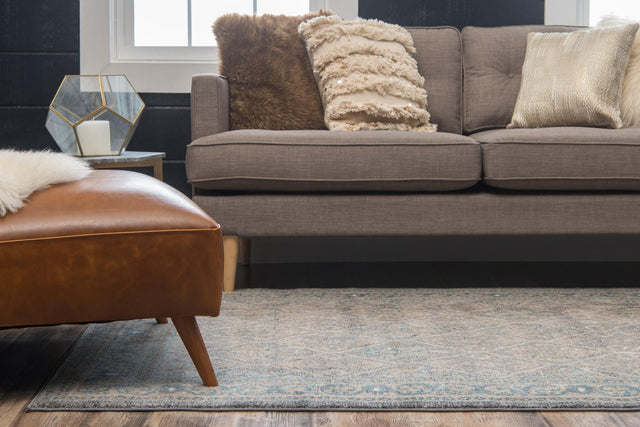 Gray 5' 1 x 8' Salzburg Rectangle Area Rug Stain Resistant Easy Clean Traditional Classic Design Durable Carpet for Affordable Interior Home Decorating for Sale at Rug Engine