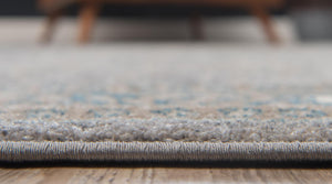Gray 5' 1 x 8' Salzburg Rectangle Area Rug Stain Resistant Easy Clean Traditional Classic Design Durable Carpet for Affordable Interior Home Decorating for Sale at Rug Engine