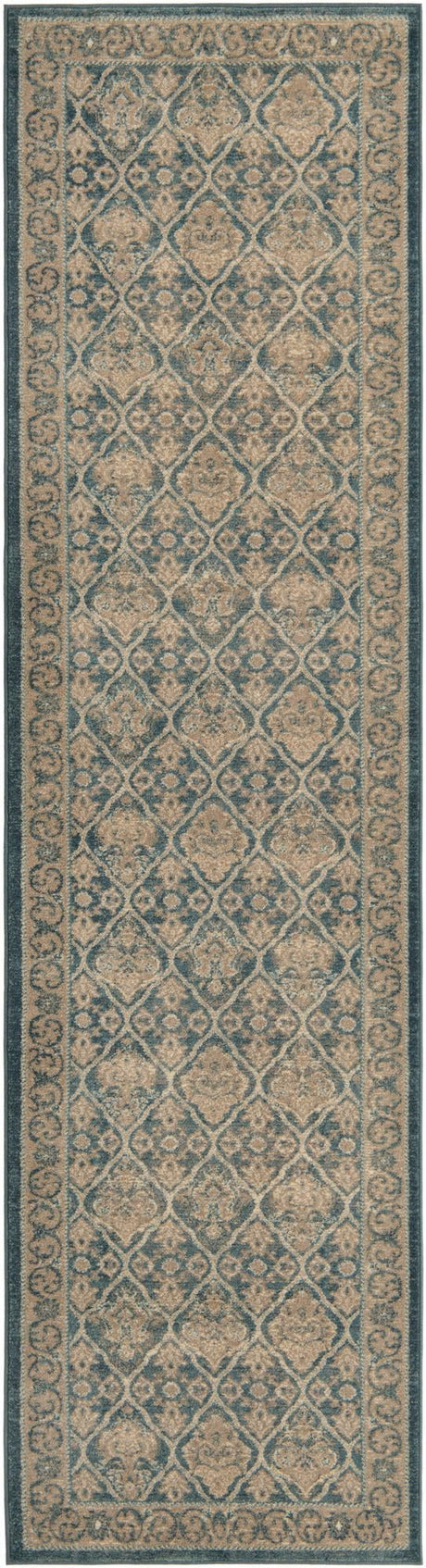 Light Blue 2' 7 x 10' Salzburg Runner Area Rug