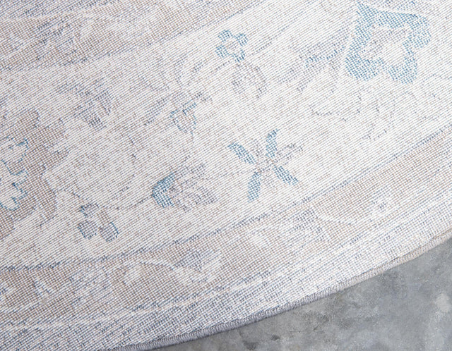 Gray 6' 1 x 6' 1 Salzburg Round Rug