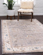 Gray 3' 3 x 5' 3 Salzburg Rectangle Area Rug Stain Resistant Easy Clean Traditional Classic Design Durable Carpet for Affordable Interior Home Decorating for Sale at Rug Engine