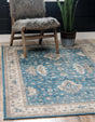 Light Blue 4' 1 x 6' 1 Salzburg Rectangle Area Rug