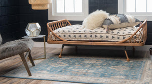 Light Blue 4' 1 x 6' 1 Salzburg Rectangle Area Rug