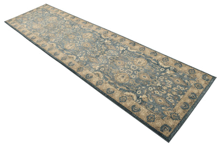 Light Blue 2' 7 x 10' Salzburg Runner Area Rug