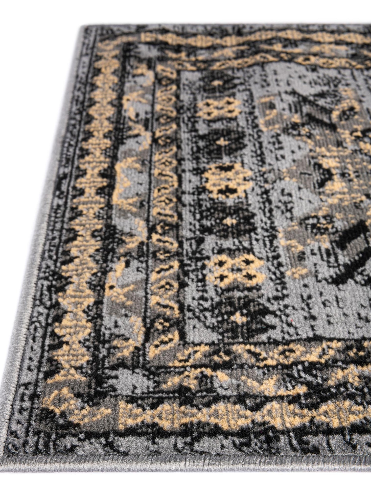 Gray 2' x 8' 2 Taftan Runner Area Rug