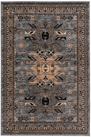 Gray 6' 1 x 9' Taftan Rectangle Area Rug